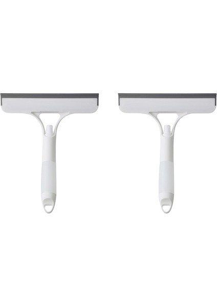 2pcs Beyaz Tarzı Duş Kapısı Araba Camı Banyo Temizleme Fırçası Araçları Için 3 In 1 Pencere Temizleme Silme Cam Fırçası Çok Fonksiyonlu Silecek (Yurt Dışından)