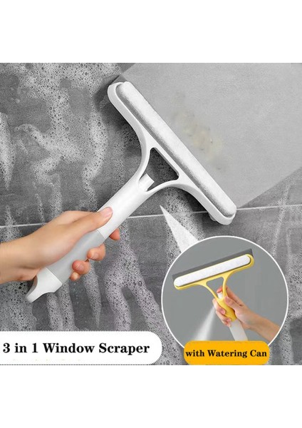 2pcs Beyaz Tarzı Duş Kapısı Araba Camı Banyo Temizleme Fırçası Araçları Için 3 In 1 Pencere Temizleme Silme Cam Fırçası Çok Fonksiyonlu Silecek (Yurt Dışından) modelleri