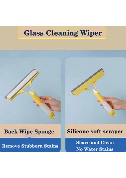 2pcs Beyaz Tarzı Duş Kapısı Araba Camı Banyo Temizleme Fırçası Araçları Için 3 In 1 Pencere Temizleme Silme Cam Fırçası Çok Fonksiyonlu Silecek (Yurt Dışından) indirimleri