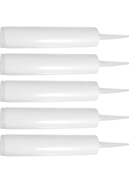 Beyaz Stil Silikon Mastik Boş Set Mühür Tüpleri Beyaz Dıy Kartuş Şişeleri Saklama Kutusu (Yurt Dışından)