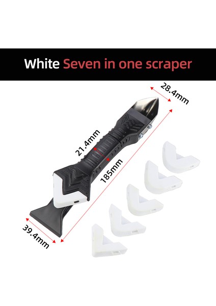 Beyaz Set Stili 7 In 1 Silikon Kalıntı Temizleyici Sızdırmazlık ve Derz Silme Aracı Seti - Türkiye'de E-Ticaret Ürün Başlığı (Yurt Dışından)