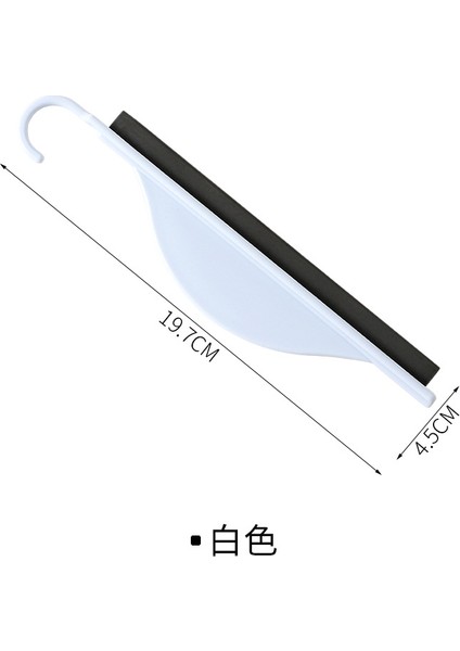 Beyaz Stil Mini Tezgah Kazıyıcı, Küçük Silecek, Banyo Cam Silme Aracı, Silikon Temizlik Aracı, Banyo Lavabo (Yurt Dışından)