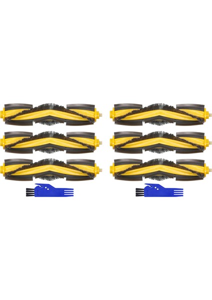 Deebot Ozmo 920/950/T5/T8/T8 /n7/n8/n8+/n8 Pro Robotlu Süpürge Için 6x Rulo Ana Fırça Parçaları (Yurt Dışından)