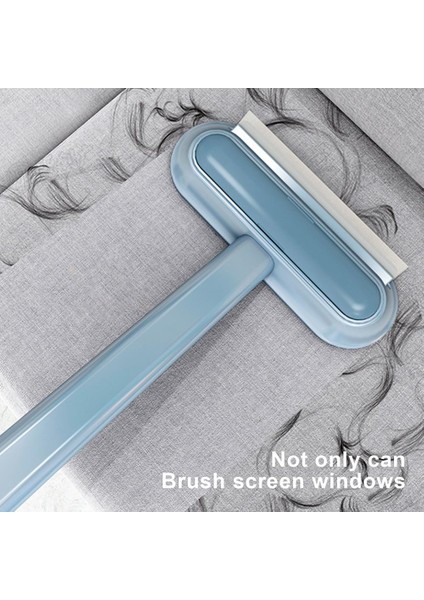 Mavi Stil Mükemmel Pencere Fırça Kazıyıcı Çift Taraflı Temizlik Askılı Delik Uzun Sap Cam Ekran Fırçası Cam Temizleme Aracı (Yurt Dışından) indirimleri