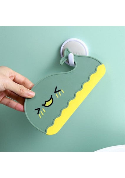 Zhuxi Shop B Yeşil Stil Çizik Silecek Silecek Plakası Yaratıcı Karikatür Banyo Mini Tezgah Cam Sileceği Tek Taraflı Silme (Yurt Dışından)