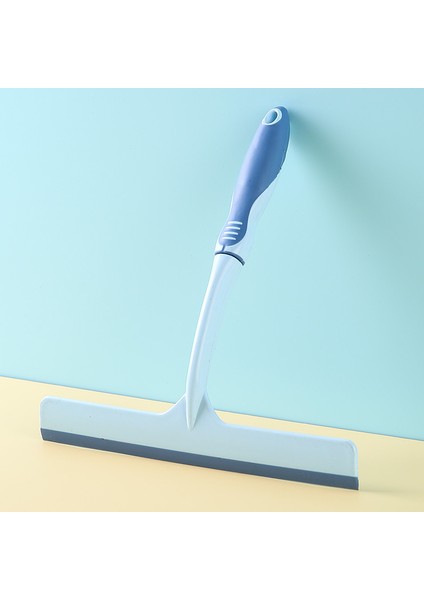 Mavi Stil Uzun Saplı Çok Fonksiyonlu Cam Kazıyıcı Plastik Temizlik Sileceği Ev Anti-Kayma Silecek Masa Üstü Temizlik Aracı (Yurt Dışından)