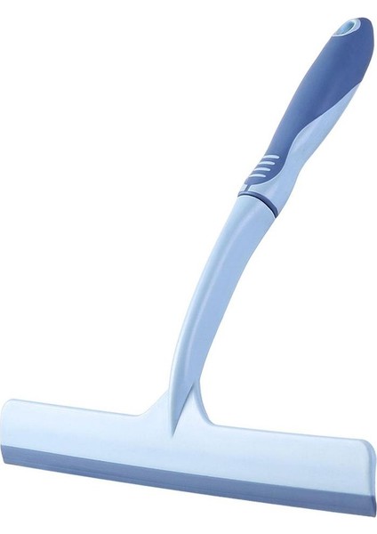 Mavi Stil Duş Camı Kapı Pencere Temizleyici Aracı Ayarlanabilir Uzun Saplı Fırça Silecek Banyo Ayna Fayans Için Cam Silecek (Yurt Dışından)