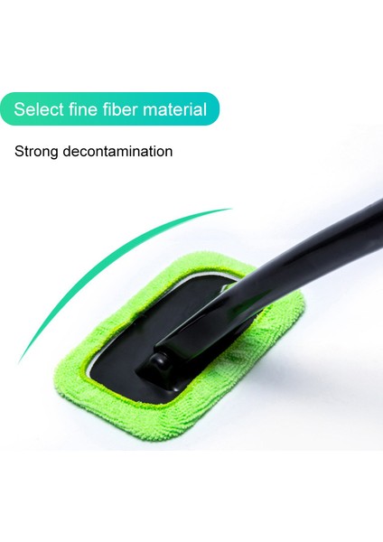 Yeşil Stil 2 Adet Pencere Cam Temizleme Fırçası Mikrofiber Bez Araba Cam Temizleyici Saplı Toz Temizleme Aracı Iç Cam Sileceği (Yurt Dışından) modelleri