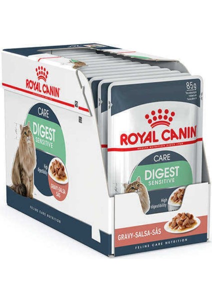 Digest Sensitive Pouch Kedi Konservesi 85 gr * 12 adet