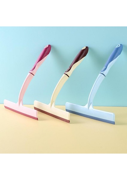 Pembe Tarzı Duş Squeegee Temizleyici Uzun Saplı Cam Kazıyıcı Pencere Squeegee Pencere Temizleyici Aracı Banyo Pencereleri ve Ayna Fayanslar Için (Yurt Dışından)