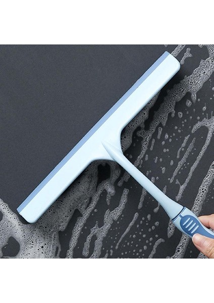 Pembe Tarzı Duş Squeegee Temizleyici Uzun Saplı Cam Kazıyıcı Pencere Squeegee Pencere Temizleyici Aracı Banyo Pencereleri ve Ayna Fayanslar Için (Yurt Dışından)