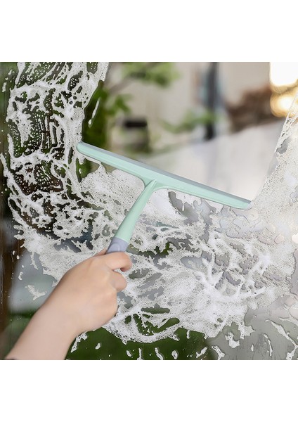 Yeşil Stil Paslanmaz Çelik Pencere Cam Temizleme Aracı Tutacaklı Silikon Kauçuk Fırça Banyo Duş Sileceği Mutfak Araba Ayna Sileceği (Yurt Dışından) indirimleri