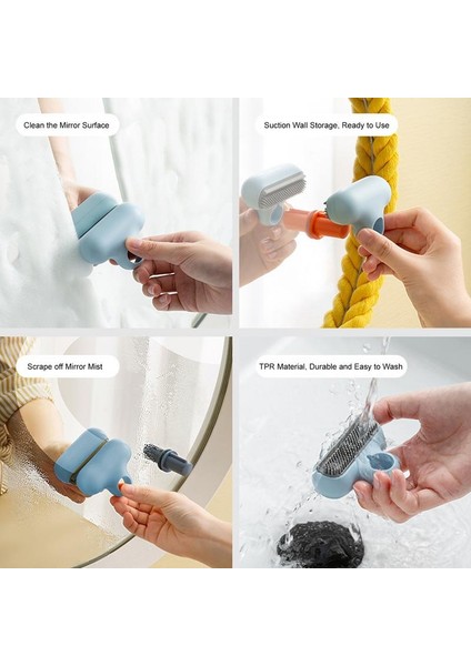 Mavi Stil Duş Kapıları Ayna Pencereler Için Mini Cam Silme Banyo Silgisi Duş Temizleyici Cam Silme Mini Cam Silgisi (Yurt Dışından) modelleri