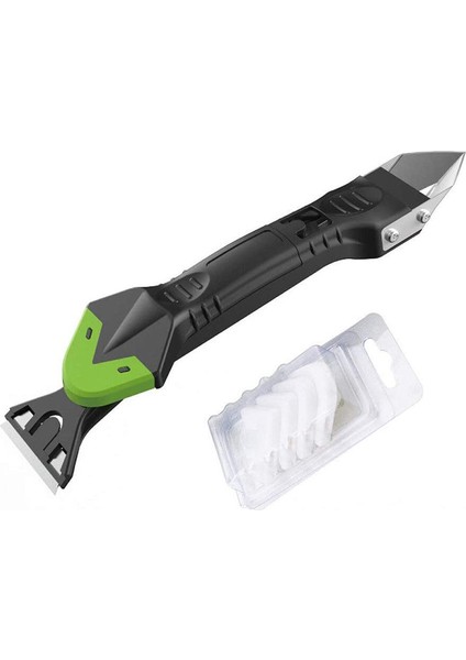 Siyah Stil Yeni Yaratıcı 5ın1 Silikon Kalıntı Giderici Silikon Bitirici Sızdırmazlık Pürüzsüz Kazıyıcı Fugalar Kiti Araçları Plastik El Aletleri Seti Aksesuarları (Yurt Dışından)