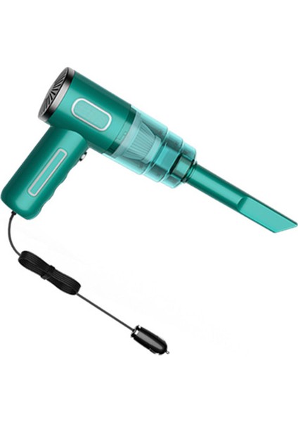 Yeşil USB Fişi Stili Pa Araba Kablosuz Elektrikli Süpürge Taşınabilir Şarj Edilebilir Temizlik Cihazı USB Mini Islak Kuru Ev & Araba Çift Kullanımlı Süpürge (Yurt Dışından)