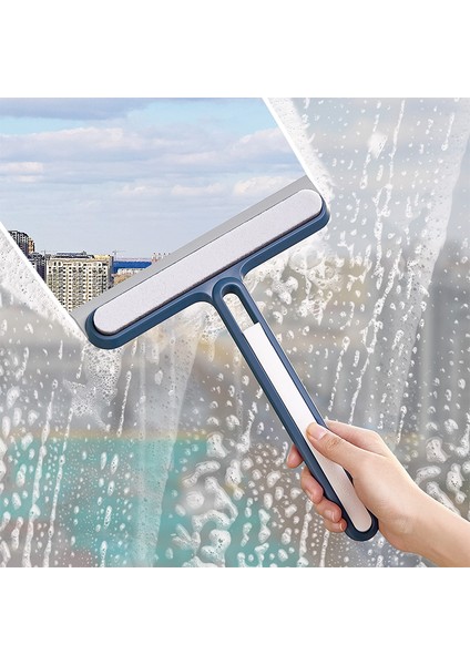 Mavi-1 Stili Silikon Cam Silecek Pencere Temizleme Fırçası Banyo Ayna Temizleyici Tutacaklı Duş Kürek Ev Temizliği (Yurt Dışından) modelleri