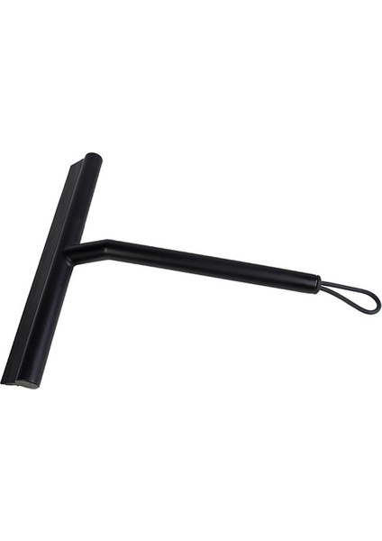 Siyah Stil Duş Sileceği Pencere Cam Sileceği Silikon Temizleyici Fırça Uzun Saplı Banyo Ayna Sileceği Temizlik Aksesuarları (Yurt Dışından)