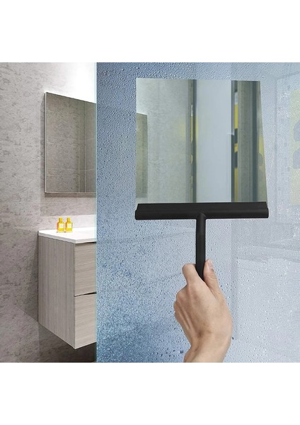 Siyah Stil Duş Sileceği Pencere Cam Sileceği Silikon Temizleyici Fırça Uzun Saplı Banyo Ayna Sileceği Temizlik Aksesuarları (Yurt Dışından) modelleri