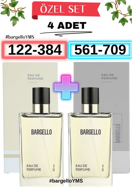 Parfüm Seti 122 Oriental 384 Edp Kadın 561 Fresh 709 Oriental Erkek Parfüm 4 Adet Set