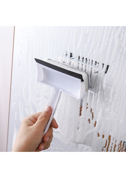 Mavi 5 Adet Stili Değiştirin Cam Pencere Silecek Kazıyıcı Çift Taraflı Cam Temizleme Fırçası Banyo Duş Silecek Temizleyici Duvar Ayna Sileceği Cam Temizleyici (Yurt Dışından)