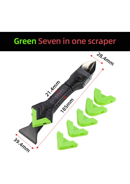 Yeşil Set Stili 7 In 1 Silikon Kalıntı Temizleyici Sızdırmazlık ve Derz Silme Aracı Seti - Türkiye'de E-Ticaret Ürün Başlığı (Yurt Dışından)