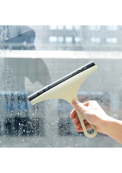 Açık Pembe Tarzı Banyo Aynası Temizleyici Silikon Bıçak Tutuculu Askılı Cam Duş Camı Sıyırıcı Pencere Camı Sileceği (Yurt Dışından)