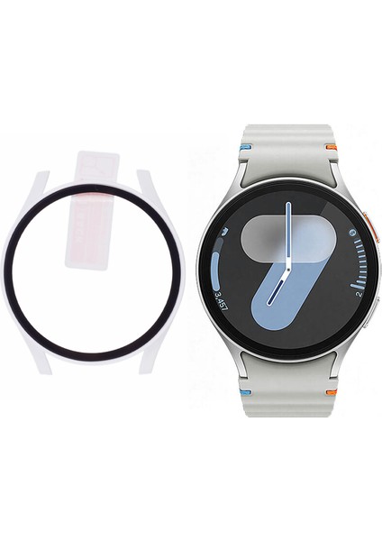 Samsung Galaxy Watch7 Temperli Cam Ekran Filmi ile 40MM Sert Pc Izle Kılıfı (Yurt Dışından)