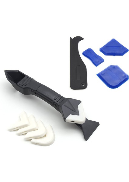 Mavi Stil Silikon Kazıyıcı Tutkal Temizleyici Bıçak Açı Güzellik Aralık Spatula Aracı Fırça Kazıyıcı Kiti Çok Fonksiyonlu Köşe Derz Kazıyıcı Aracı (Yurt Dışından) fiyatları