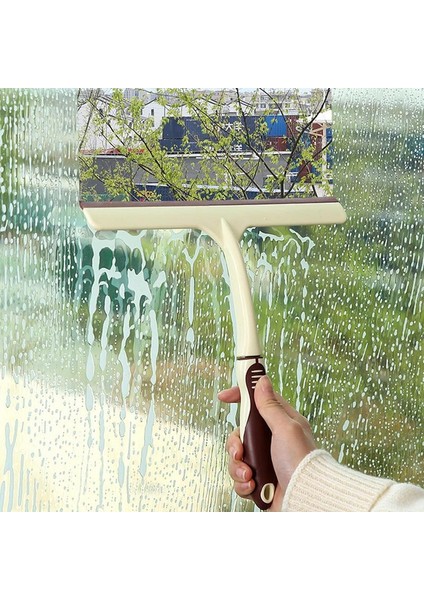 Pembe Tarzı Duş Sileceği Pencere Cam Silme Uzun Sap Banyo Aynası Sileceği Temizleyici Duş Sileceği Cam Sileceği Pencere Temizleyici (Yurt Dışından)