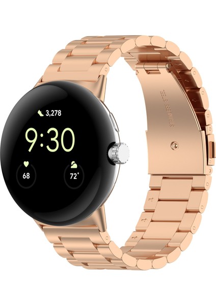 Google Pixel Watch 3 41MM / Watch 2 Kayışı Yedek Paslanmaz Çelik Saat Bandı (Yurt Dışından)