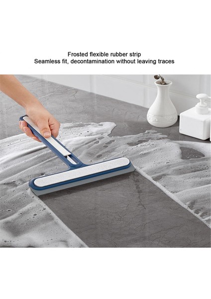 Mavi Stil Dörtü Bir Arada Kazıyıcı Temizleyici Fırça Duş Cam Sileceği Basit Tasarım Taşınabilir Genişletilmiş Temizlik Aracı Silikon (Yurt Dışından) fiyatları