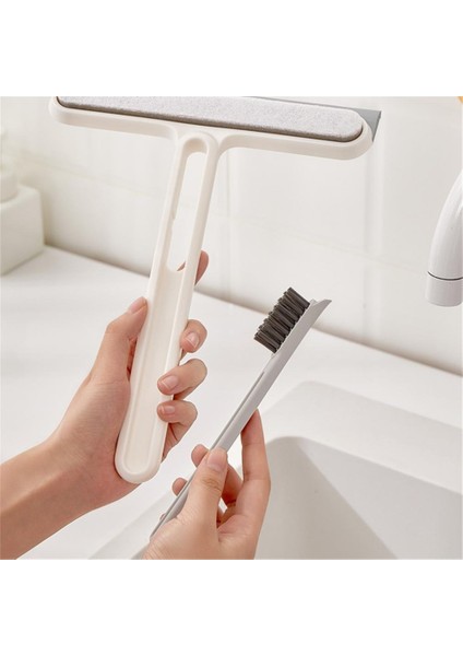 Mavi Stil Dörtü Bir Arada Kazıyıcı Temizleyici Fırça Duş Cam Sileceği Basit Tasarım Taşınabilir Genişletilmiş Temizlik Aracı Silikon (Yurt Dışından) modelleri