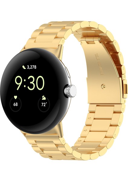 Google Pixel Watch 3 41MM / Watch 2 Kayışı Yedek Paslanmaz Çelik Saat Bandı (Yurt Dışından)
