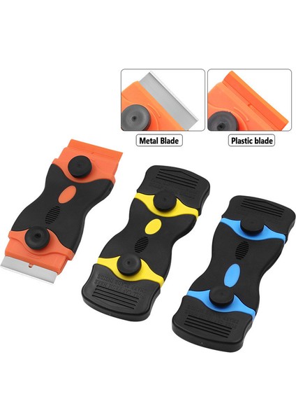 Mavi Siyah Tarzı Plastik Saplı Vitroseramik Kazıyıcı Aracı Bıçak Kazıyıcı Seramik Cam Fırın Pencere Spatula Zemin Araçları Cam Temizleme Silecek (Yurt Dışından) fiyatları