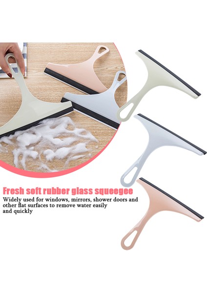 Pembe Tarzı Ev Temizliği Banyo Aynası Temizleyici Silikon Bıçak Tutuculu Kanca Araç Camı Duş Camı Silecek Pencere Camı Sileceği (Yurt Dışından) fiyatları