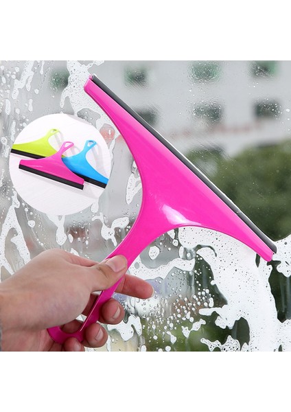 Yeşil Stil 3 Adet Pencere Duş Lastik Silecek Araba Cam Sileceği Temizleyici Paslanmaz Taşınabilir El Silecek Temizleme Araçları Asma Kanca Ile (Yurt Dışından)