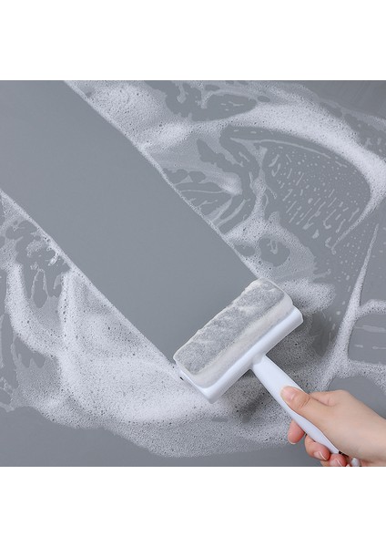 Gri 5 Adet Stili Değiştirin Cam Pencere Silecek Kazıyıcı Çift Taraflı Cam Temizleme Fırçası Banyo Duş Silecek Temizleyici Duvar Ayna Sileceği Cam Temizleyici (Yurt Dışından)