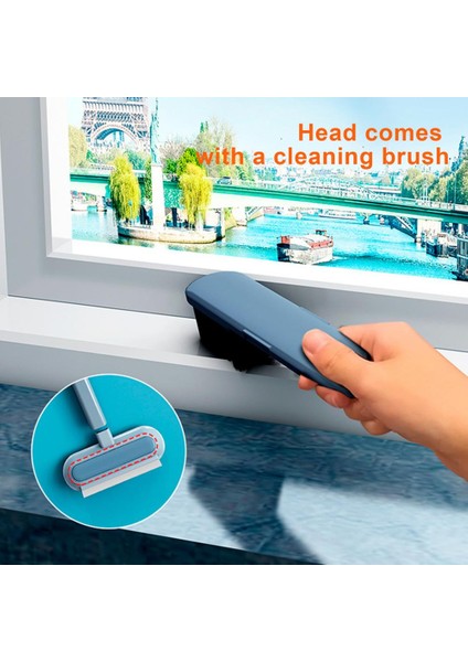 Mavi Stil Pencere Silme Ekran Fırçası Askı Deliği Toz Süpürgesi Saçları Temizleme Saç Yapışmaz Saç Pencere Yıkama Fırçası Ev Temizlik Aracı (Yurt Dışından) fiyatları