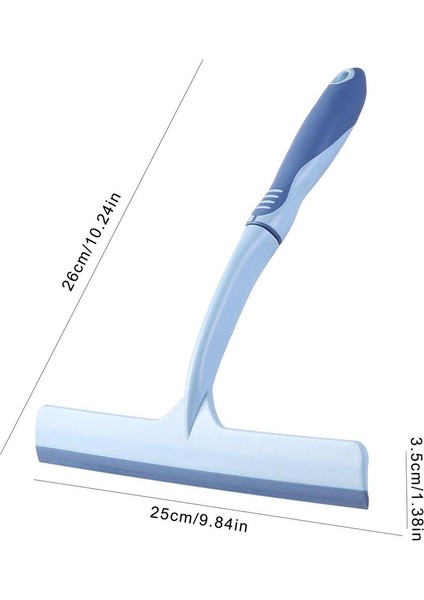 Mavi Stil Duş Sileceği Pencere Cam Silme Uzun Sap Banyo Aynası Sileceği Temizleyici Duş Sileceği Cam Sileceği Pencere Temizleyici (Yurt Dışından)
