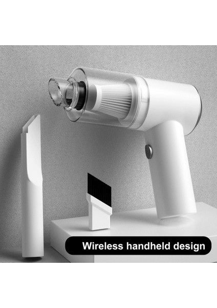 Siyah Stil Taşınabilir Kablosuz Araba Elektrikli Süpürge Ev Için El Süpürgesi Araç Çift Kullanımlı Güçlü Emiş Mini Temizleyici (Yurt Dışından) modelleri