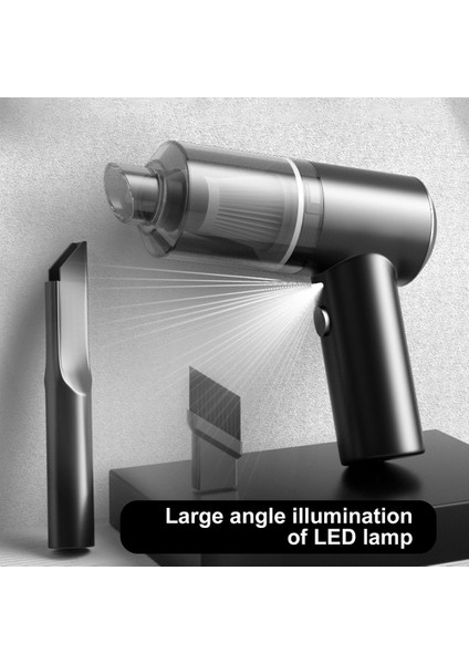 Siyah Stil Taşınabilir Kablosuz Araba Elektrikli Süpürge Ev Için El Süpürgesi Araç Çift Kullanımlı Güçlü Emiş Mini Temizleyici (Yurt Dışından) fırsatları