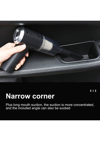 Siyah Stil Taşınabilir Kablosuz Araba Elektrikli Süpürge Ev Için El Süpürgesi Araç Çift Kullanımlı Güçlü Emiş Mini Temizleyici (Yurt Dışından) indirimleri