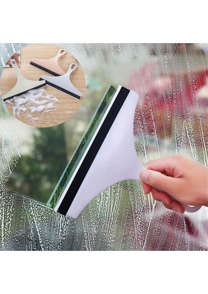 Açık Mavi Tarzı Ev Temizliği Banyo Aynası Temizleyici Silikon Bıçak Tutuculu Kanca Araba Cam Duş Sileceği Pencere Cam Sileceği Paspas (Yurt Dışından)