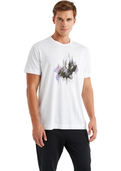 Erkek T-Shirt 40614 - Beyaz