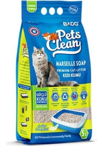 Pets Clean Kedi Kumu Sabun Kokulu 5 Lt * 4 Adet