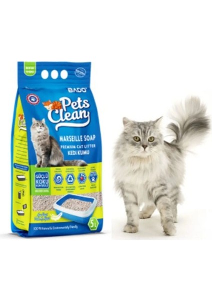 Pets Clean Kedi Kumu Sabun Kokulu 5 Lt * 4 Adet