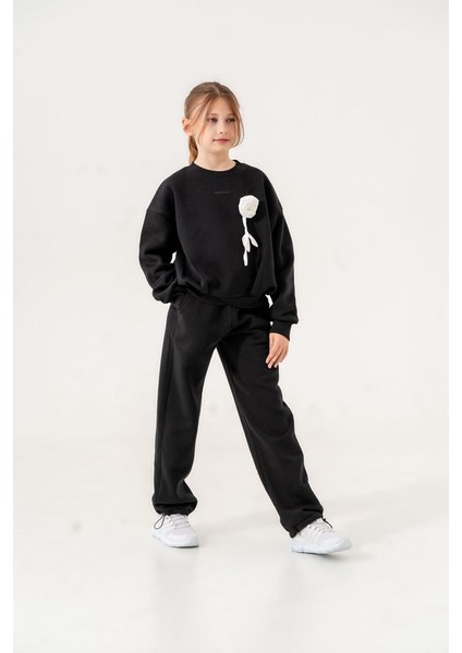 Kız Çocuk Çiçekli Eşofman Takımı G4711 fiyatları