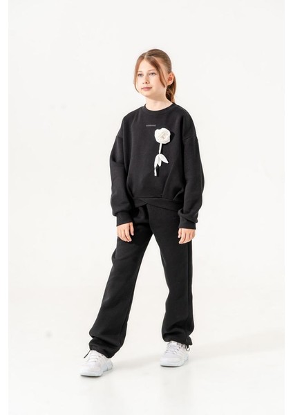 Kız Çocuk Çiçekli Eşofman Takımı G4711 modelleri