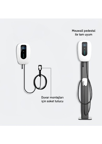 Duvar Tipi Elektrikli Araç Şarj Cihazı | 7.4 Kw / 11 Kw / 22 Kw indirimleri