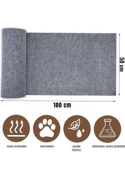 Yapışkanlı Koltuk Kenarı Koruyucu Kedi Tırmalama Halısı Kedi Tırnak Bakım Halısı (50 cm x 100 cm) indirimleri